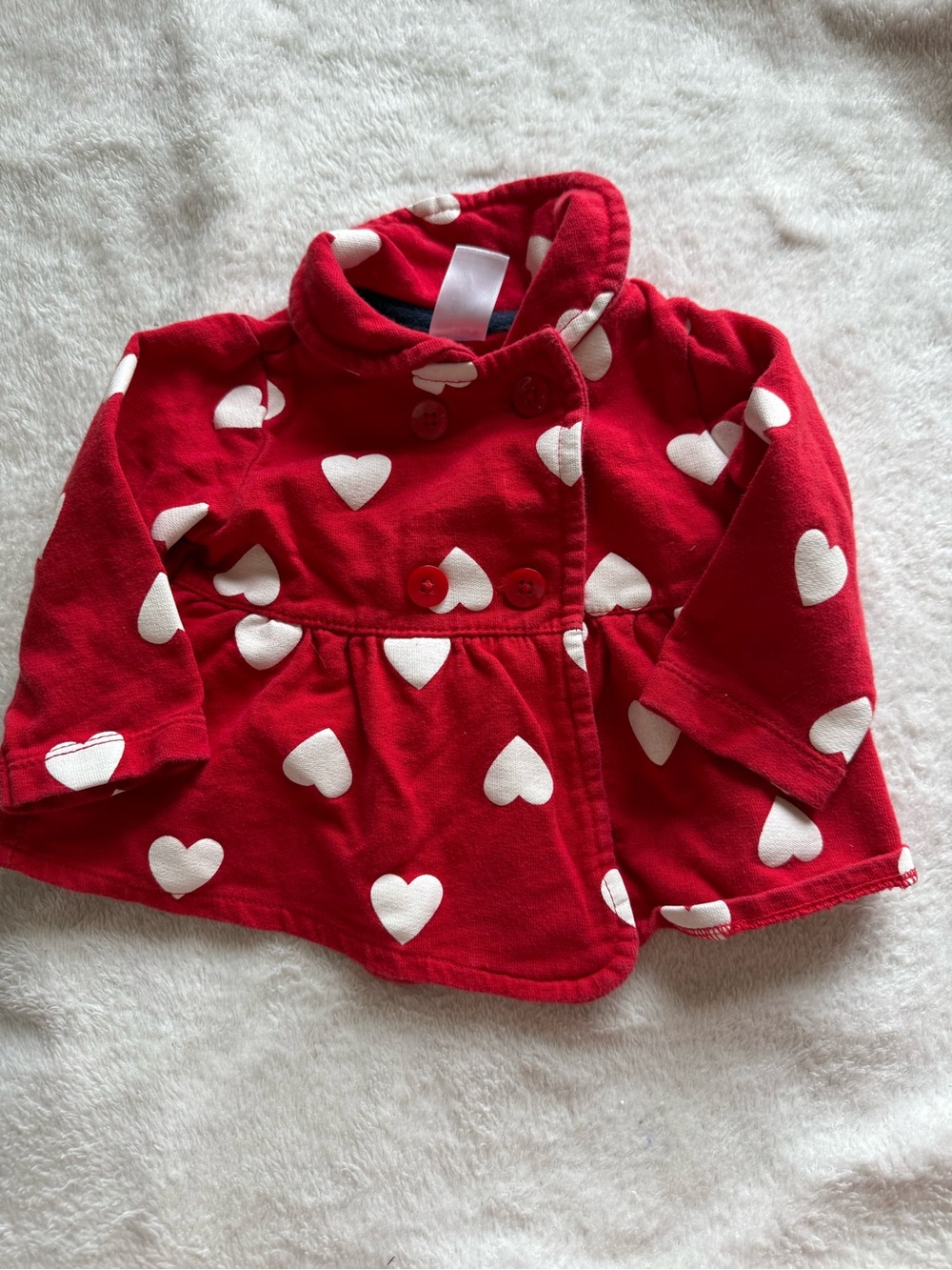 Carters Baby Girl Heart Patterned Jacket